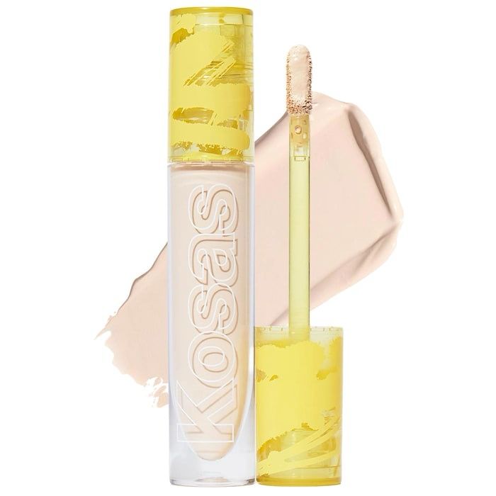 Kosas - Revealer Super Creamy + Brightening Concealer with Caffeine and Hyaluronic Acid | Tone 02 W - light with yellow undertones