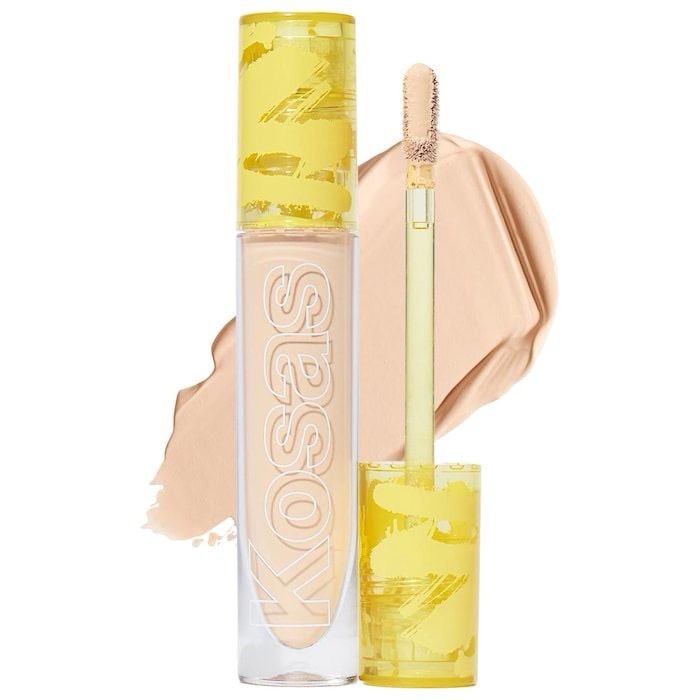Kosas - Revealer Super Creamy + Brightening Concealer with Caffeine and Hyaluronic Acid | Tone 03 W - light with subtle golden undertones