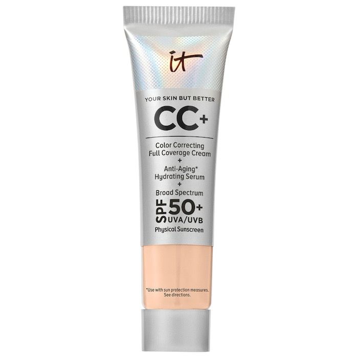 IT Cosmetics - Mini CC+ Cream Full Coverage Color Correcting Foundation with SPF 50+ | Light Neutral - light with neutral undertones