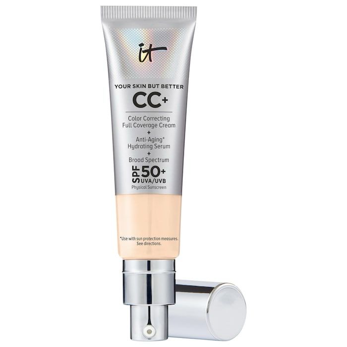IT Cosmetics - CC+ Cream Full Coverage Color Correcting Foundation with SPF 50+ | Fair Warm - very fair warm with golden undertones