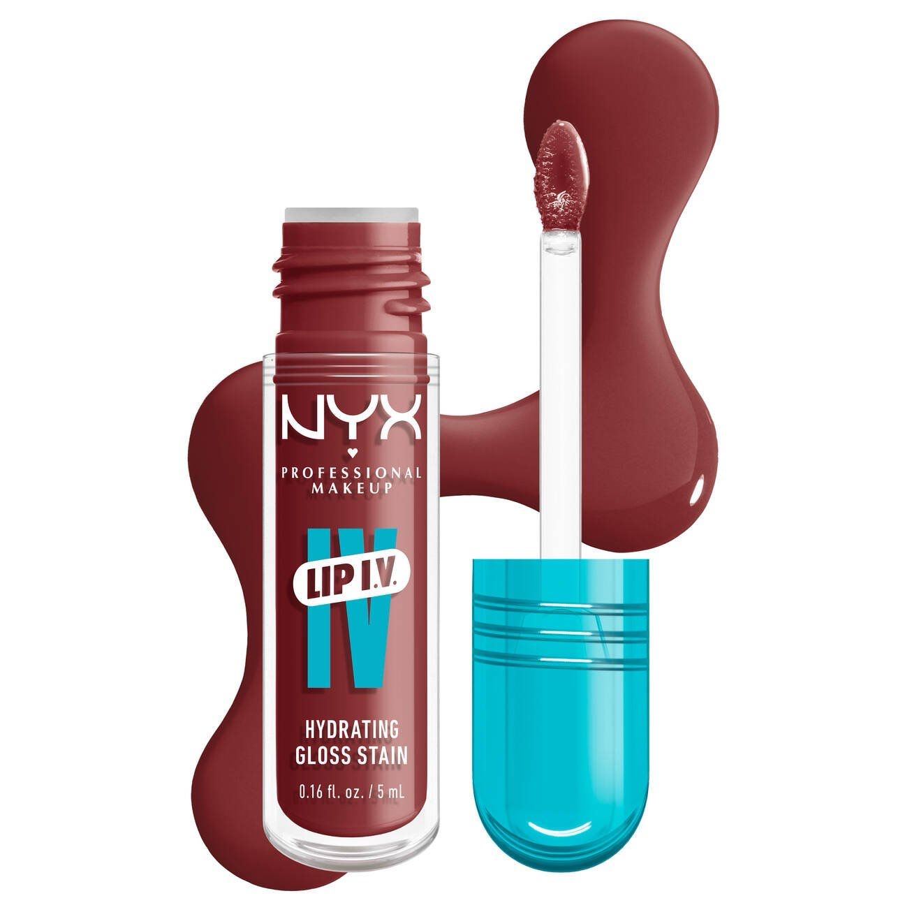 NYX - Lip I.V. Hydrating Lip Gloss Stain | 08 Drippin&#39; In Rose