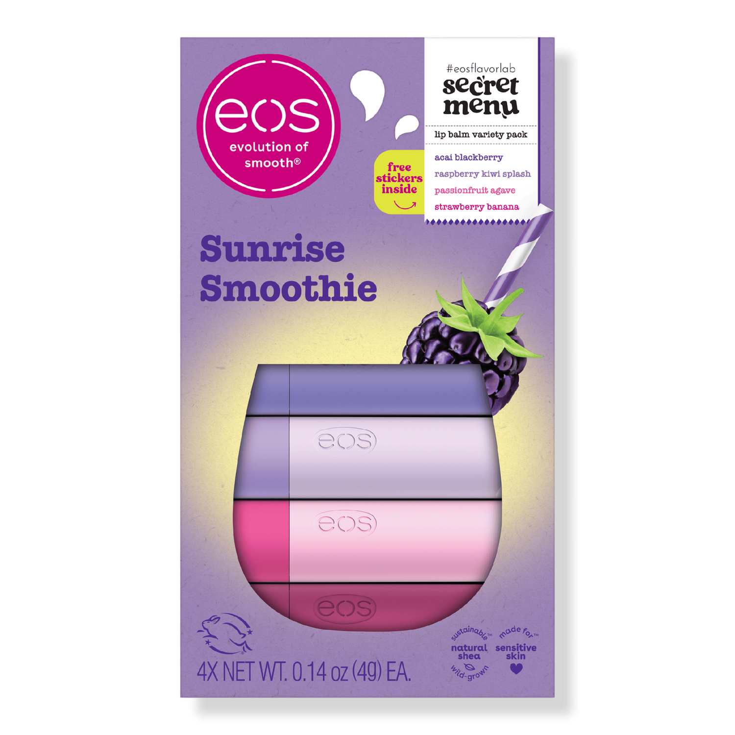 EOS - Sunrise Smoothie 4 Piece Lip Balm