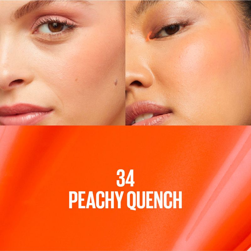 Maybelline - Sunkisser Matte Liquid Blush | 34 Peachy Quench