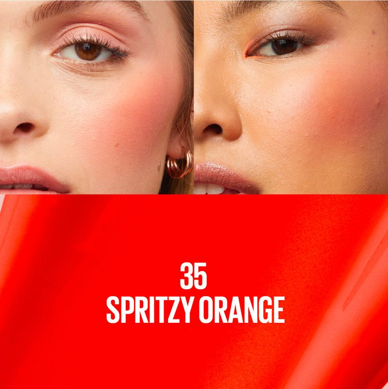 Maybelline - Sunkisser Matte Liquid Blush | 35 Spritzy Orange 