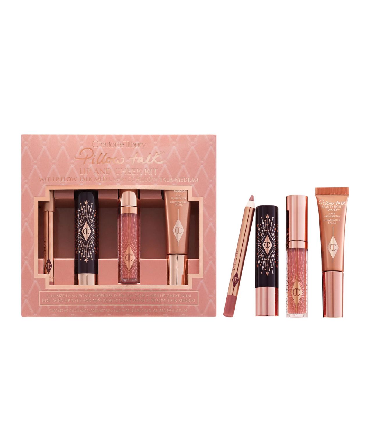 Charlotte Tilbury - Pillow Talk Iconic Lip and Cheek Secrets Set | Medium