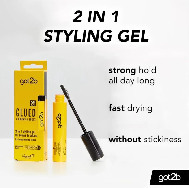 Schwarzkopf - Got2b Glued 4 Brows &amp; Edges 2in1 Gel