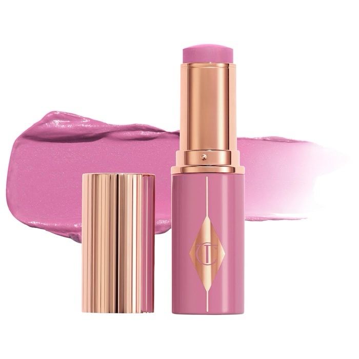 Charlotte Tilbury  Unreal Lip + Cheek Glow Blush Stick with Hyaluronic Acid | Pretty Glow 
