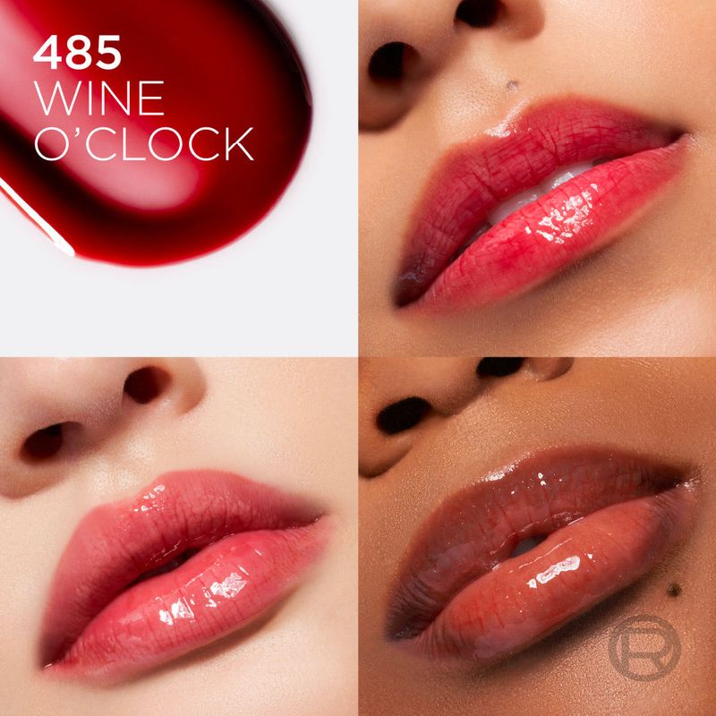 L'ORÉAL PARIS - Plump Ambition Hyaluron Lip Oil | 485 Wine O'clock