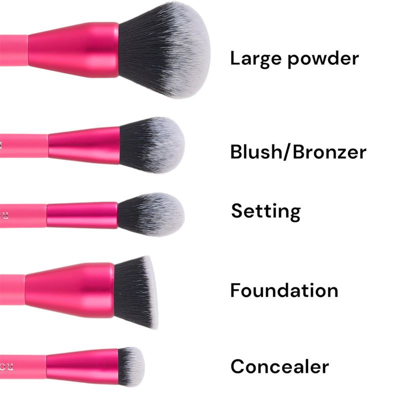 ROYAL COSMETICS - Hot Pink RENEWED-11 piece brush set