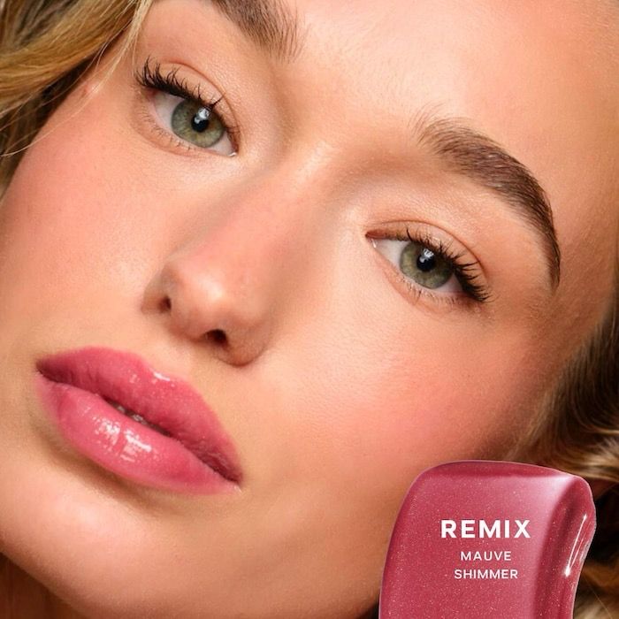 Saie - Glossybounce™ High-Shine Hydrating Lip Gloss Oil | Remix - mauve shimmer