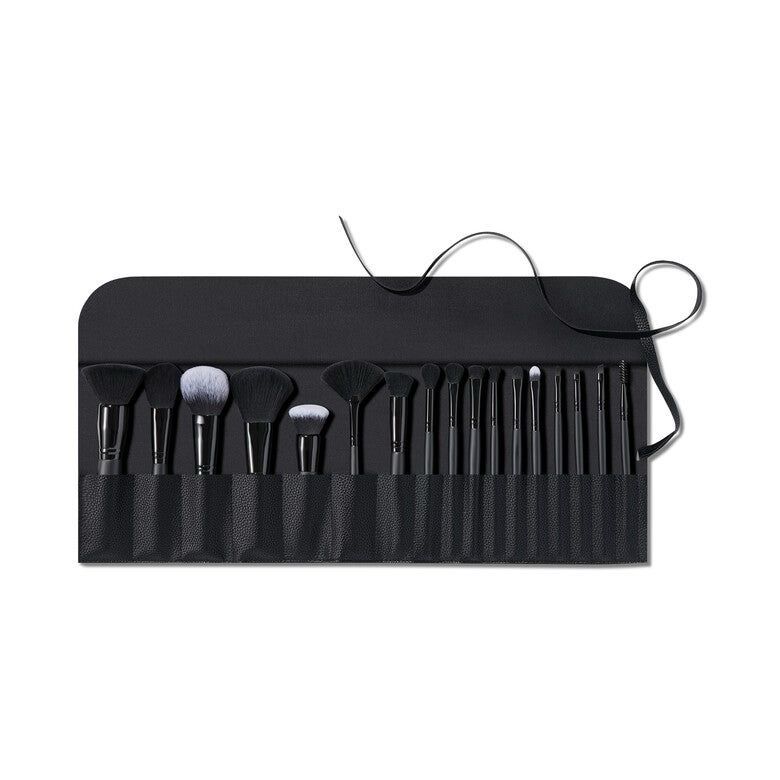 E.L.F. - 17-Piece Ultimate Makeup Brush Set &amp; Travel Roll