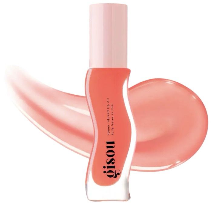Gisou - Honey Infused Hydrating Lip Oil | Bee-llini Peach - Sheer Soft Peach
