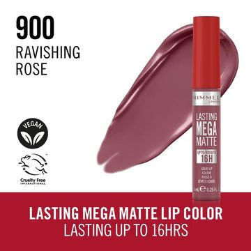 RIMMEL - Lasting Mega Matte Liquid Lip Colour | 900 Ravishing Rose
