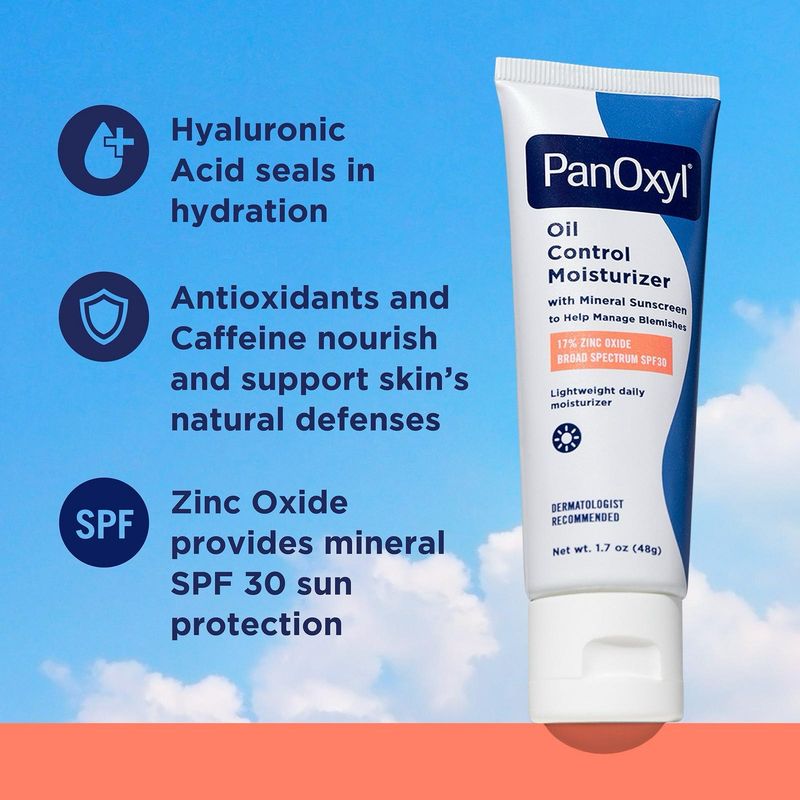 PanOxyl - AM Oil Control Moisturizer with Broad Spectrum SPF 30 Mineral Sunscreen