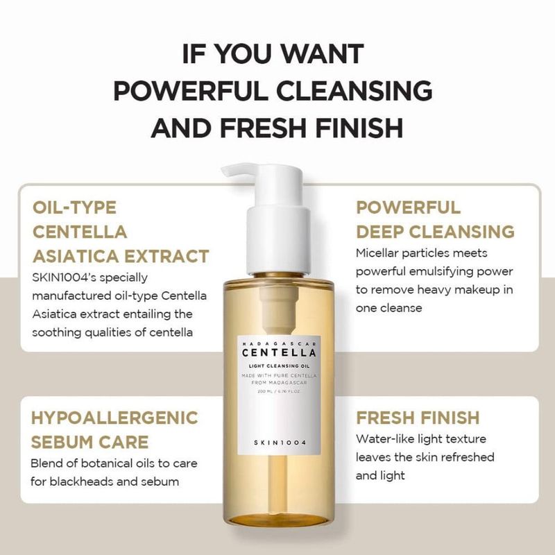 SKIN1004 - Centella Light Cleansing Oil | 200 mL