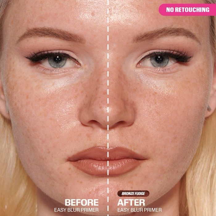 Huda Beauty - Mini Easy Blur Silicone-Free Smoothing &amp; Pore-Minimizing Primer | Bronze Fudge - Bronze Tint