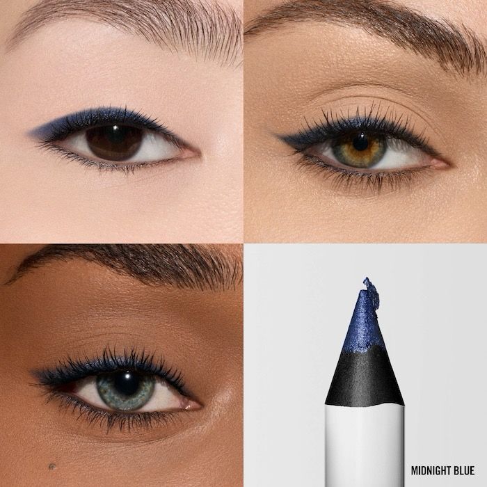 MAKEUP BY MARIO - Master Pigment Pro™ Eyeliner Pencil | Midnight Blue - metallic midtone blue