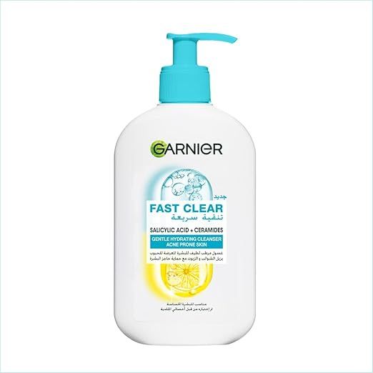 Garnier - Fast Clear Gentle Hydrating Cleanser Acne Prone Skin