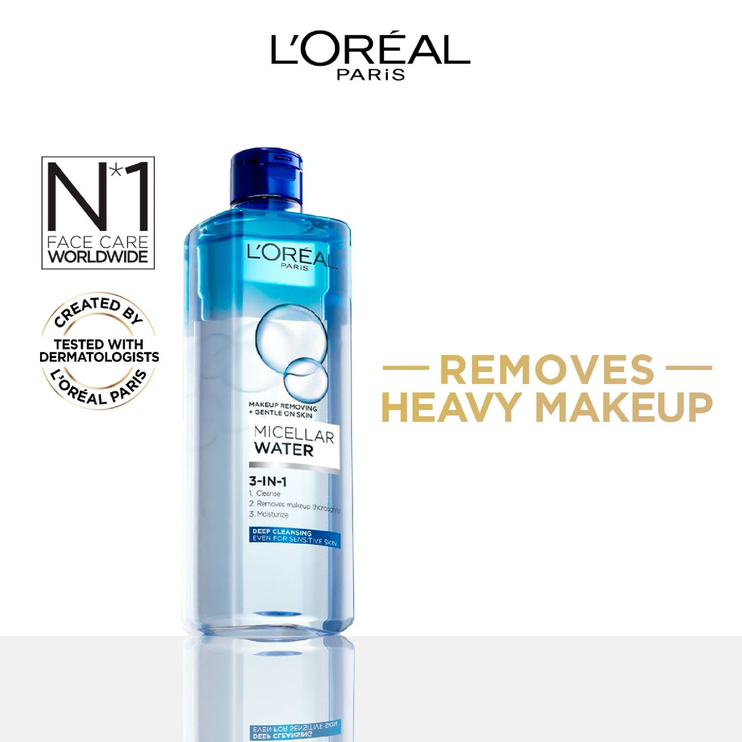 L&#39;ORÉAL PARIS - Micellar Water 3-in-1 | Deep Cleansing
