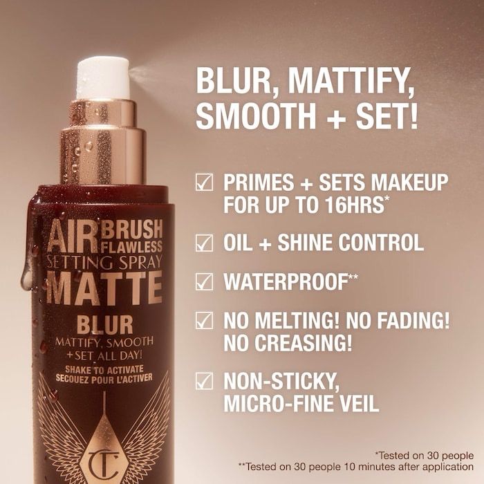 Charlotte Tilbury - Airbrush Flawless Matte Blurring &amp; Waterproof Setting Spray | 100 mL