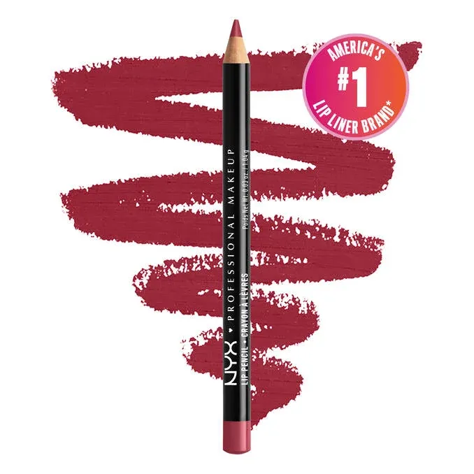 NYX - Slim Lip Pencil Natural-Looking Long Wear Lip Liner | 812 - Plum