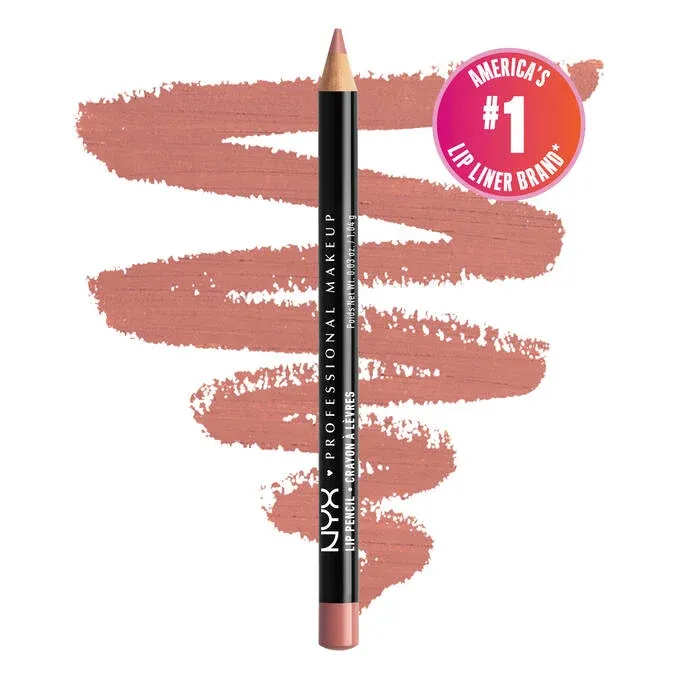 NYX - Slim Lip Pencil Natural-Looking Long Wear Lip Liner | 858 - Nude Pink