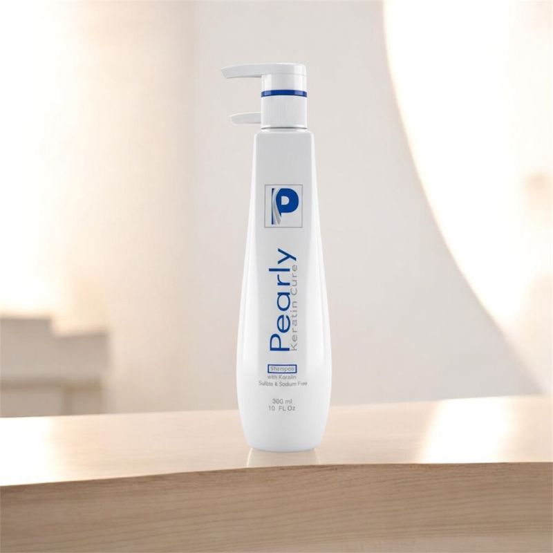 PEARLY Keratin Cure - Shampoo  With Keratin Sulfate &amp; Sodium Free | 300 mL