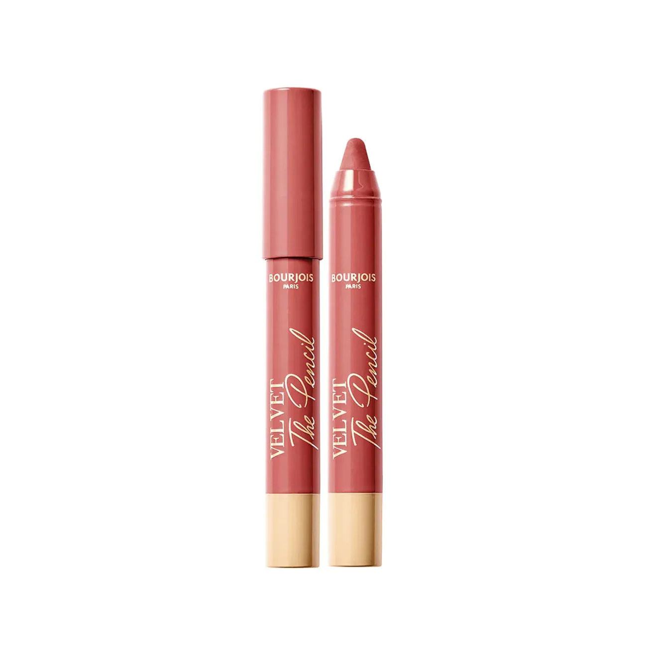 Bourjois Paris - Velvet the Pencil Lipstick Pencil | 04 - Less Is Brown