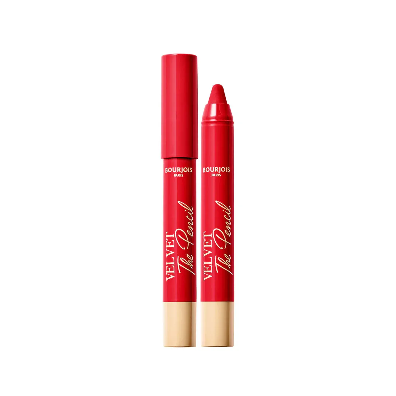 Bourjois Paris - Velvet the Pencil Lipstick Pencil | 07 - Rouge Es-Carmin