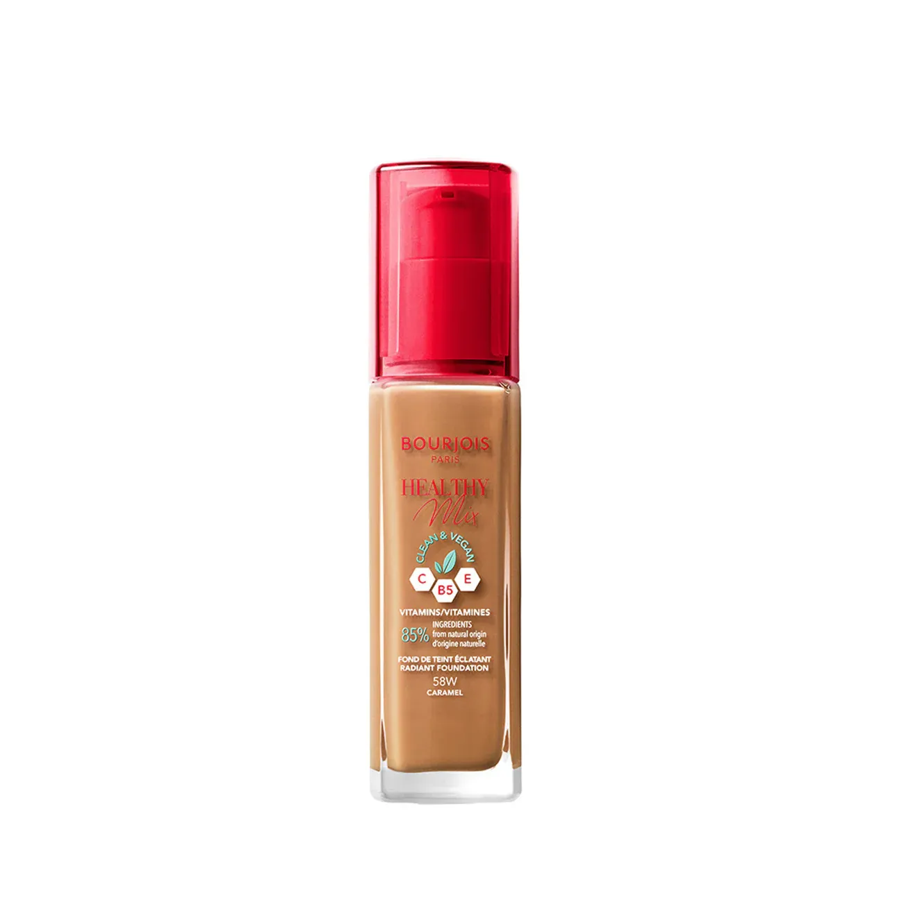 Bourjois Paris - Healthy Mix Clean Foundation | 58W - Caramel