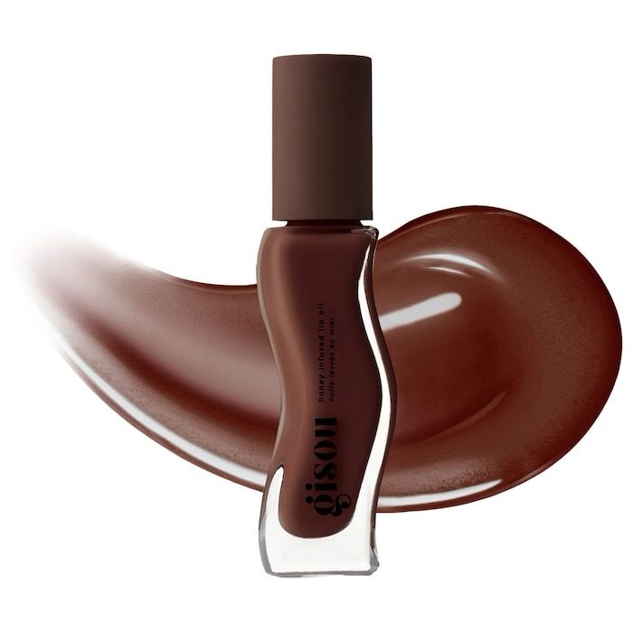 Gisou - Honey Infused Hydrating Lip Oil | Milky Mocha - milky mocha brown