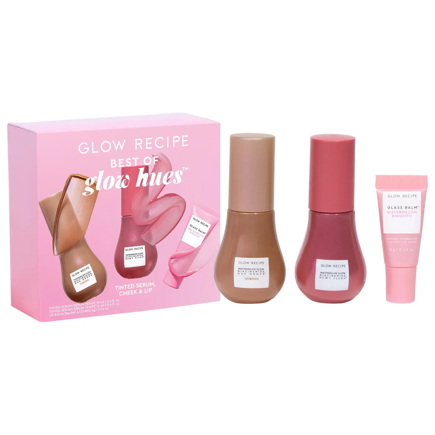 Glow Recipe - Best of Glow Hues - Tinted Serum, Cheek &amp; Lip Gift Set