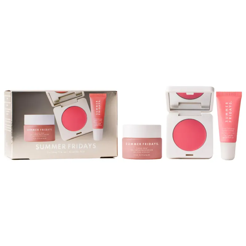 Summer Fridays  - The Dewy Pink Set with mini Lip Butter Balm in Pink Sugar