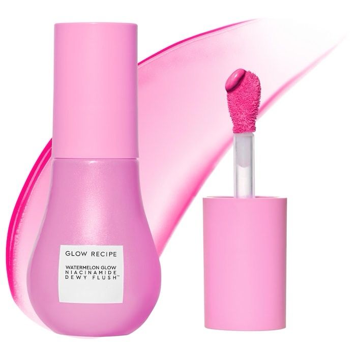 Glow Recipe - Watermelon Glow Niacinamide Dewy Flush | Dragonfruit Flush - sheer bright pink