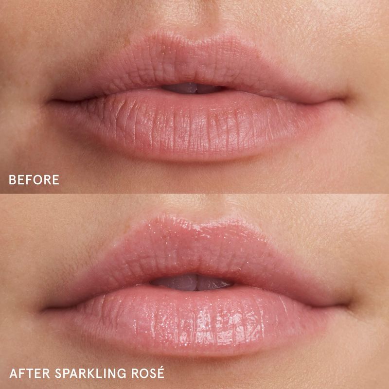 Glossier - Balm Dotcom Lip Balm and Skin Salve - Sparkling Rosé - baby pink with shimmer