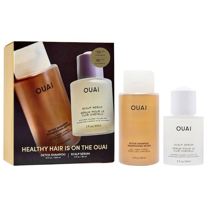 OUAI - Detox Shampoo &amp; Scalp Serum Hair Gift Set
