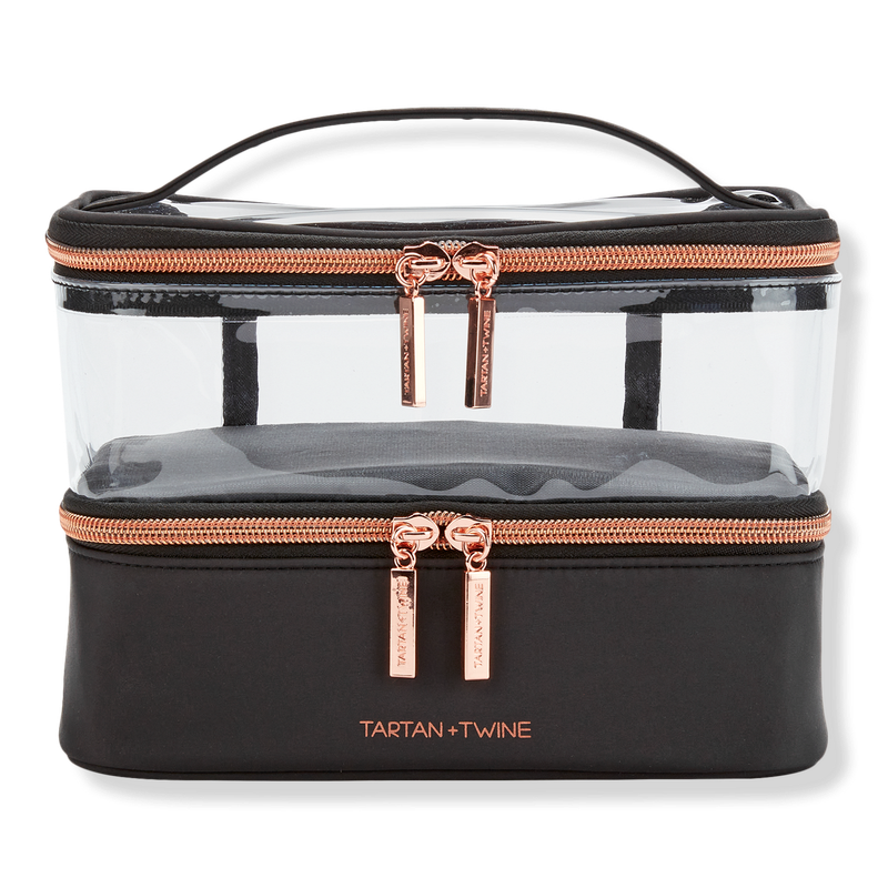 Tartan + Twine - Basics Black Double-Zip Train Case