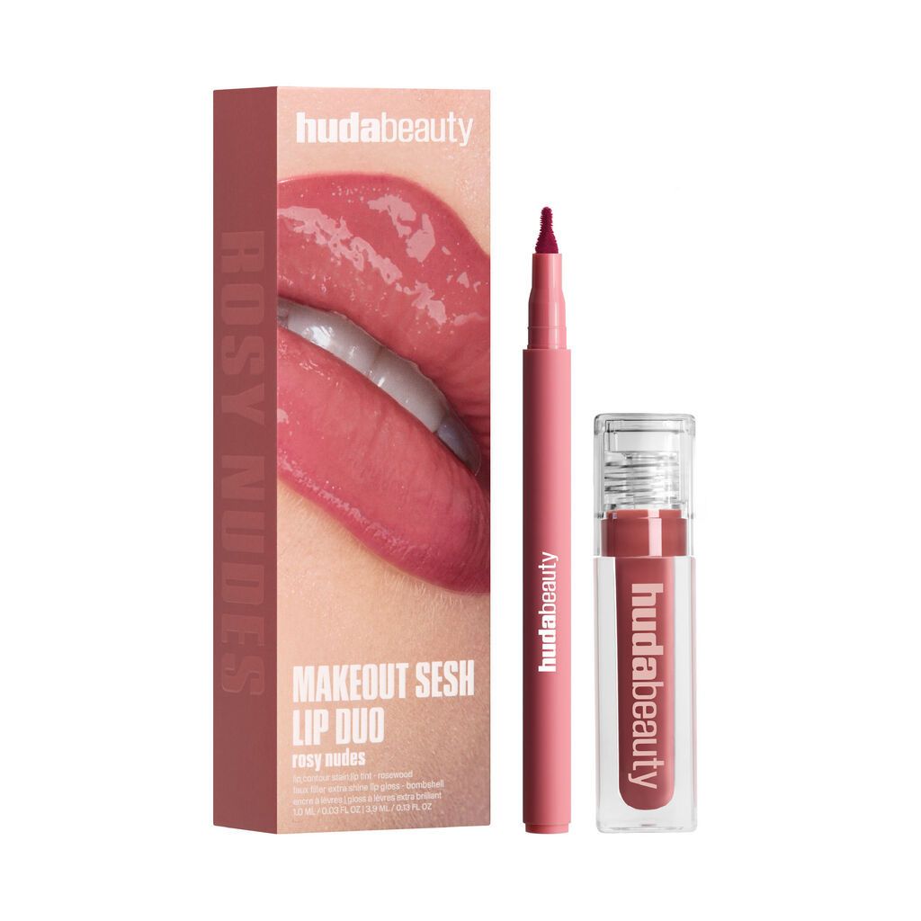 Huda Beauty - Make Out Sesh Lip Stain And Lip Gloss Duos