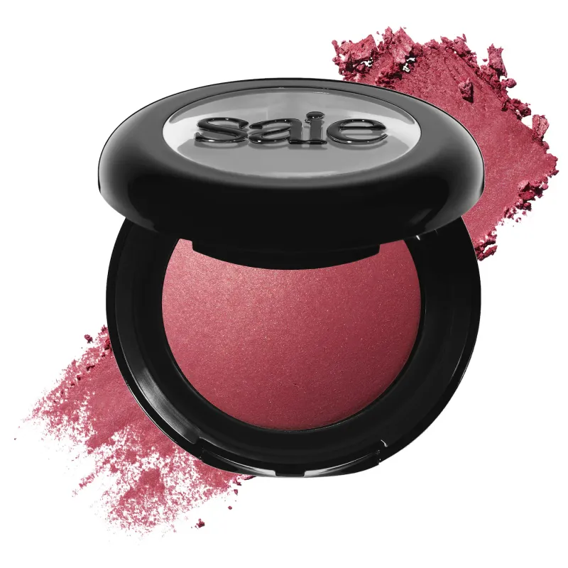 Saie - SuperSuede™ Talc-Free Powder Blush | Grazie - bright berry