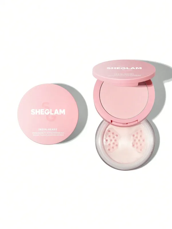 SHEGLAM - Insta-Ready Face &amp; Under Eye Setting Powder Duo | BubbleGum