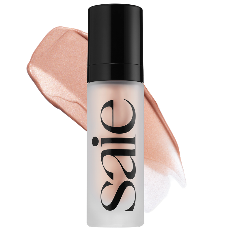 Saie - Glowy Super Gel Lightweight Dewy Highlighter | Roseglow - universal rose gold glow