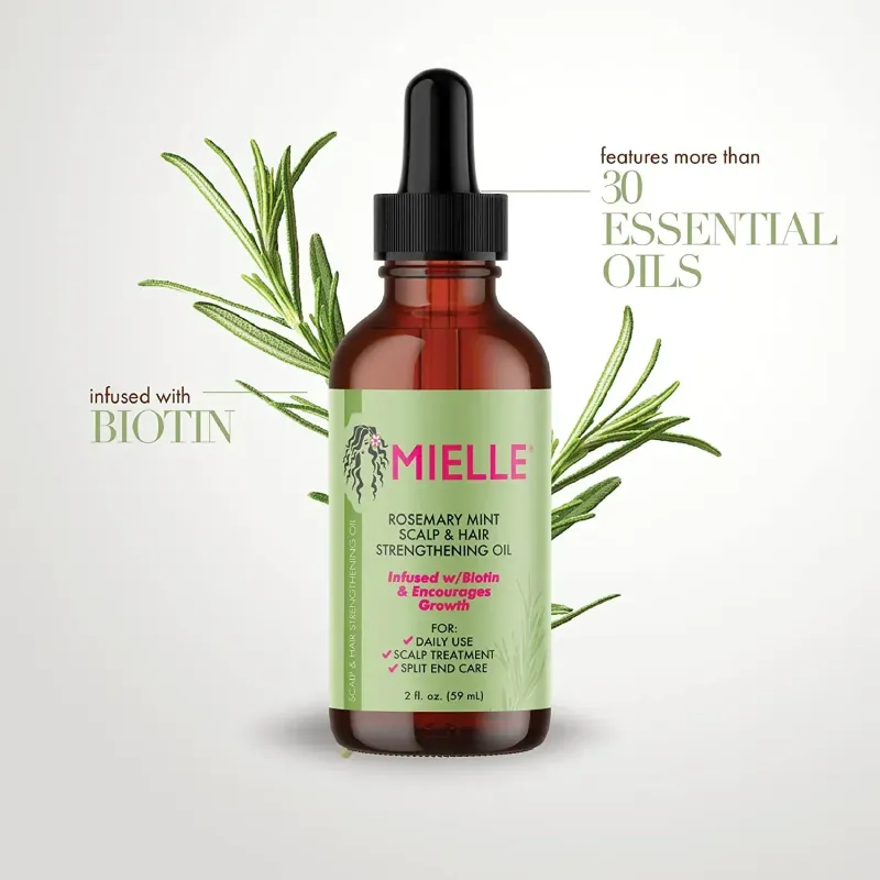 MIELLE - Organics Rosemary Mint Growth Hair Oil | 59 mL