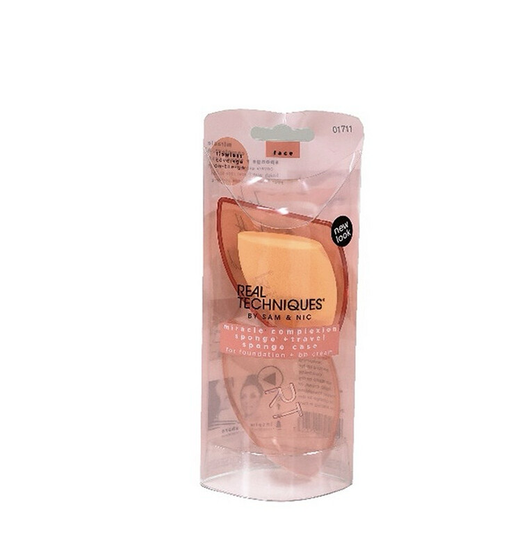 Real Techniques - Miracle Complexion Sponge + Travel Sponge Case