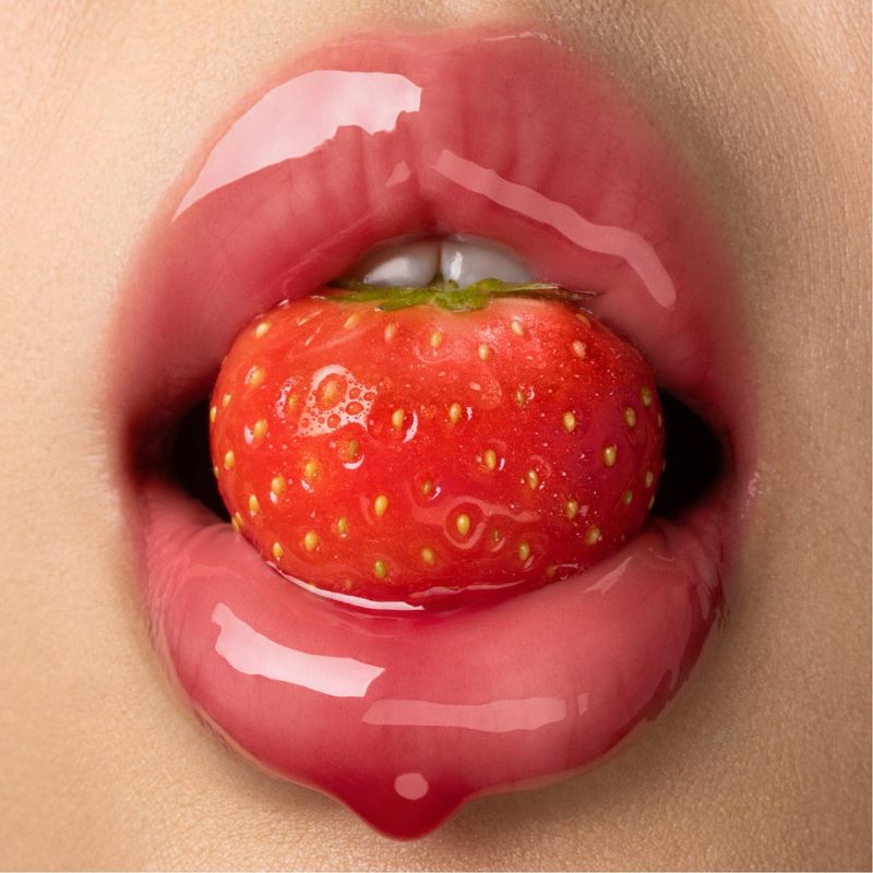 Gisou - Honey Infused Hydrating Lip Oil | Strawberry Sorbet - Sheer Pinky Red