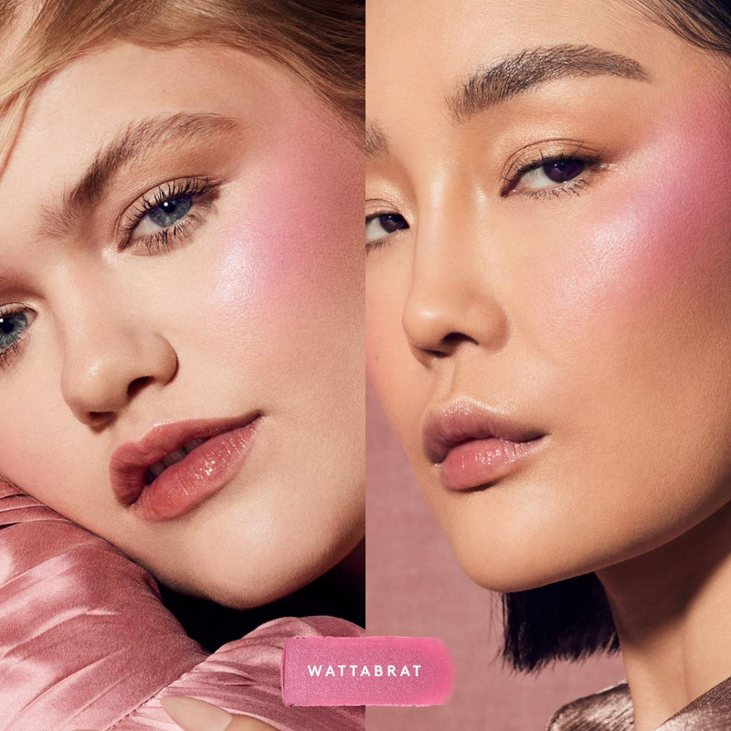 Fenty Beauty - Cheeks Suede Waterproof Powder Blush | Wattabrat - shimmering baby pink