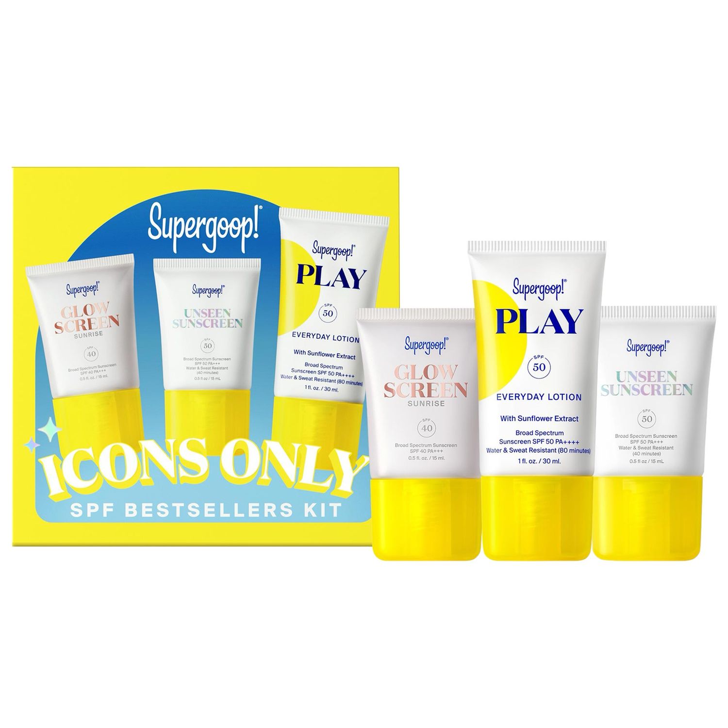 Supergoop! - Icons Only SPF Bestseller Kit