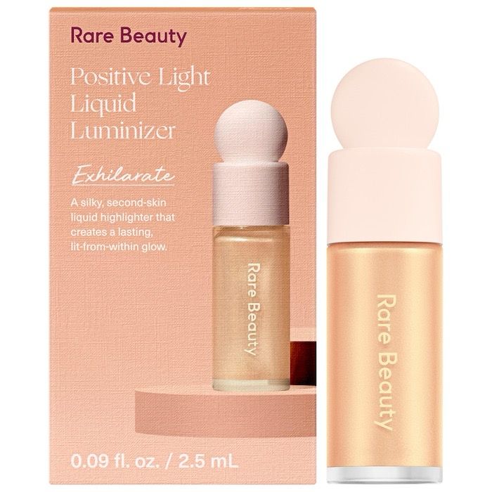 Rare Beauty - Mini Positive Light Liquid Luminizer Highlight | Exhilarate - Champagne Gold
