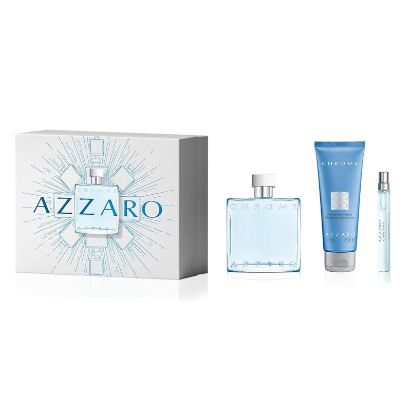 AZZARO Chrome - Fresh Mens Cologne Gift Set | EDT