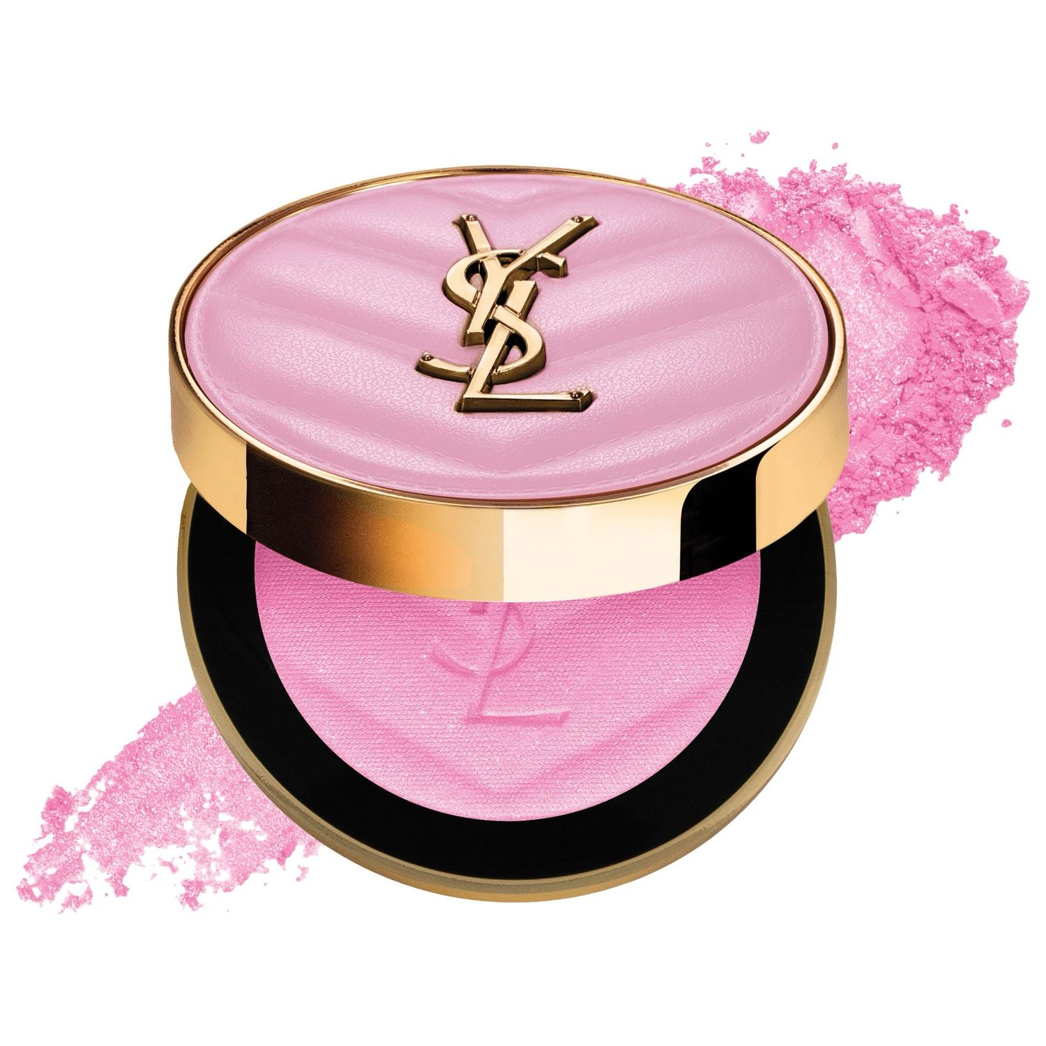 YSL - Make Me Blush 24H Buildable Powder Blush | 42 Babydoll Pink - cool baby pink satin