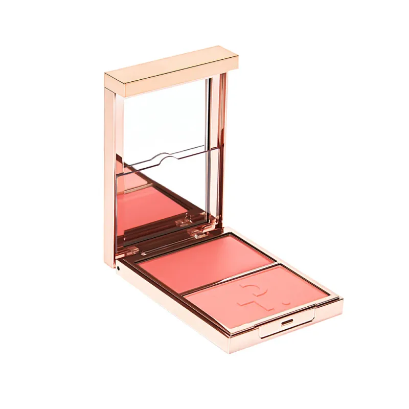 Patrick Ta - Major Headlines Double-Take Creme &amp; Powder Blush Duo | Soft Launch - neutral soft coral